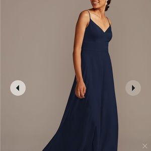 David’s bridal navy bridesmaid dress | sz 4